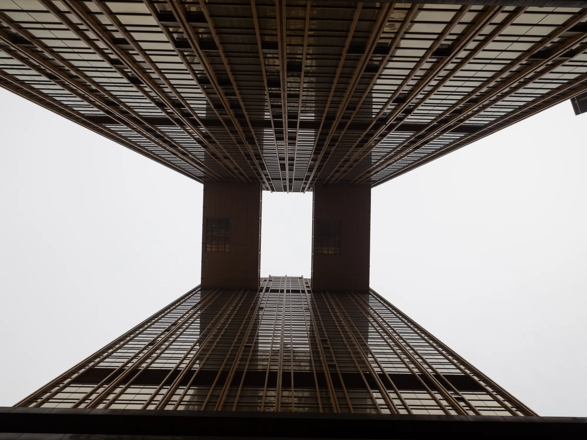 The golden twin towers in Chongqing, China — RAW