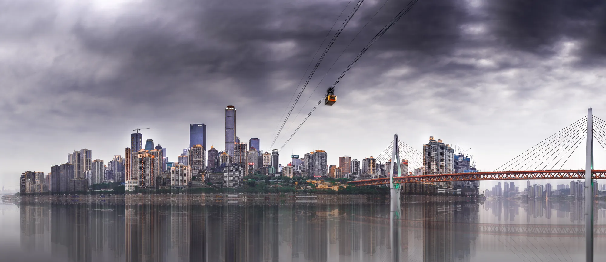The vibrant metropolis Jiefangbei on a moody day — FINAL